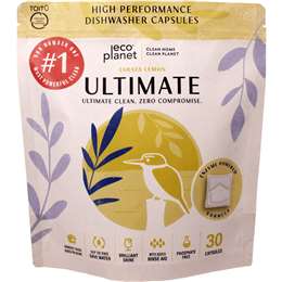 Eco Planet Ultimate Dishwasher Capsules Lemon 30 pack
