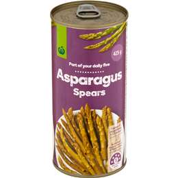 Woolworths Asparagus Spears Tin 425g