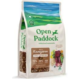 Open Paddock Wild Kangaroo Kibble & Air Dried Meat Dry Dog Food 5.5kg