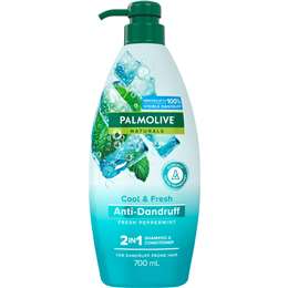 Palmolive Naturals Anti Dandruff Fresh 2 In 1 Shampoo & Conditioner 700mL