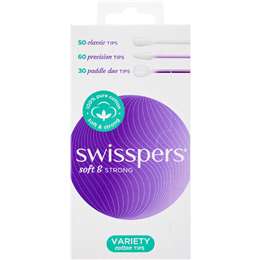 Swisspers Variety Cotton Tips 140 pack