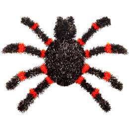 Halloween Tinsel Decoration Spider each