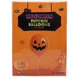 Halloween Printed Balloons Pumpkin 10 pack