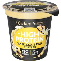 Wicked Sister High Protein Vanilla Bean Custard 170g