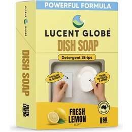 Lucent Globe Dish Soap Sheets Lemon 60 pack