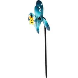 Green Gardener Metal Flower Windmill Blue Bee each