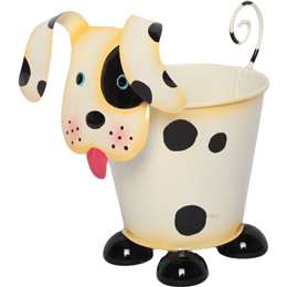 Green Gardener Metal Dog Flower Pot each