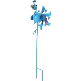 Green Gardener Metal Windmill Peacock each