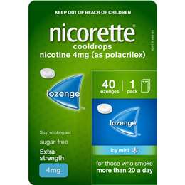 Nicorette Lozenge Cooldrops 4mg 40 pack