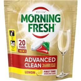 Morning Fresh Advanced Clean Dishwasher Tablets Lemon 20 pack