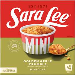 Sara Lee Mini Cups Golden Apple Crumble 4 pack