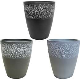 Gardman Plastic Pot 13.8cm Assorted each