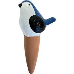 Gardman Ceramic Watering Spike Blue & White Bird each