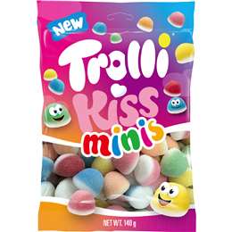 Trolli Kiss Minis Lollies 140g