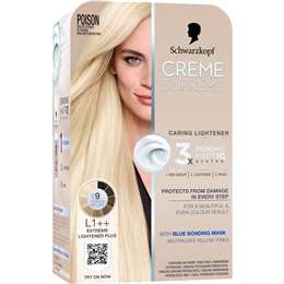 Schwarzkopf Creme Supreme L1 Extreme Lightener Plus Hair Dye each