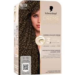 Schwarzkopf Creme Supreme 6-16 Cool Ash Light Brown Hair Dye each