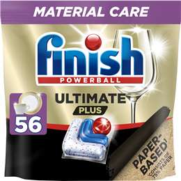 Finish Ultimate Plus Material Care Dishwashing Tablets 56 pack