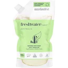 Freshwater Farm Australia Dishwashing Liquid Refill Pouch Aloe & Finger Lime 800mL
