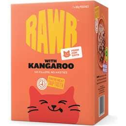 RAWR Chilled Kangaroo Cat Food Pouches 60g x 7 pack