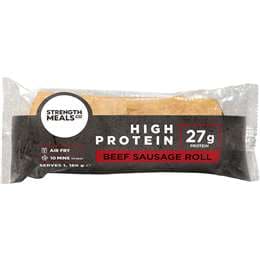 Strength Meals Co Chilled Beef Sausage Roll 180g