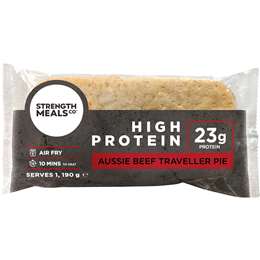 Strength Meals Co Chilled Aussie Beef Traveller Pie 190g