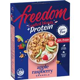 Freedom Crafted Blends Protein Granola Apple Raspberry 360g