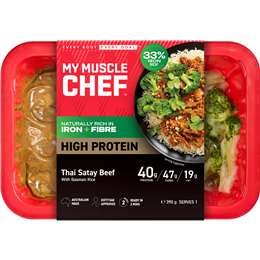 My Muscle Chef Thai Satay Beef & Basmati Rice 390g