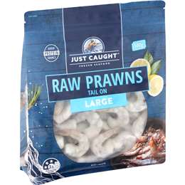 Just Caught Raw Prawn Tail On Large 500g