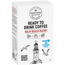 Northern Beaches Coffee Roasters Ready To Drink Coffee Palm Beach Blend 1.5L