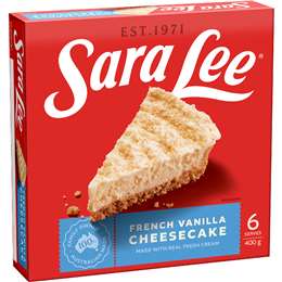 Sara Lee French Vanilla Cheesecake 400g