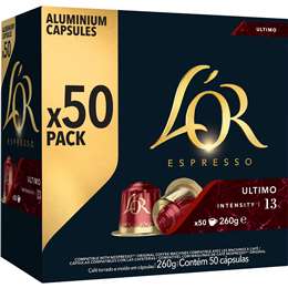 L'OR Espresso Ultimo Coffee Pods Nesresso Compatible 50 pack