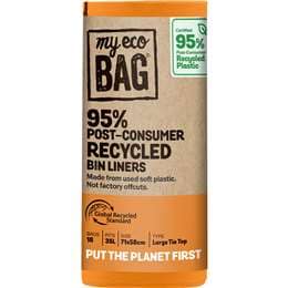 My Eco Bag Recycled Bin Liners Large 18 pack