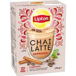 Lipton Chai Latte Espresso Sachets 8 pack