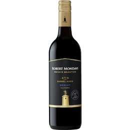 Robert Mondavi Private Selection Rum Barrel Aged Merlot Bottle 750mL