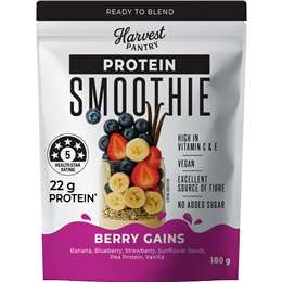 Harvest Pantry Protein Smoothie Berry Gains 180g