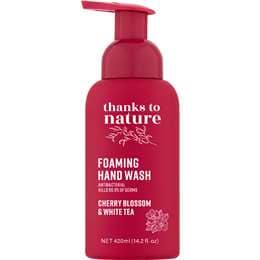 Thanks To Nature Antibacterial Foaming Hand Wash Cherry Blossom White Tea 420mL