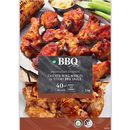 Woolworths BBQ Chicken Wing Nibbles 1kg