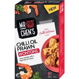 Mr Chen's Chilli Oil Prawn Wontons 462g