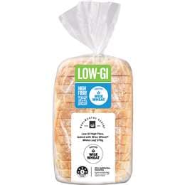Woolworths Low GI High Fibre Wise Wheat® White Loaf 370g