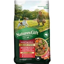 Nature's Gift Chilled Dog Food Grain Free Meatballs Beef & Vegetables 700g