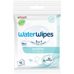 WaterWipes 3 In 1 Sensitive On The Go 10 pack