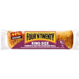 Four'N Twenty King Size Cheese & Bacon Sausage Roll 180g