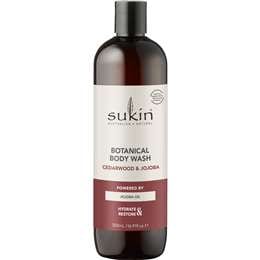 Sukin Botanical Body Wash Cedarwood & Jojoba 500mL