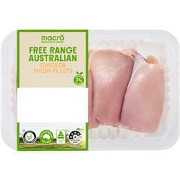 Macro Free Range Chicken Thigh Fillets 550g