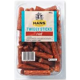 Hans Twiggy Sticks Hot 500g
