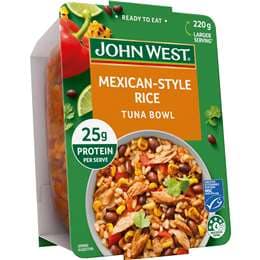 John West Tuna Bowl Mexican-Style Rice 220g