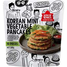 King Of Kings Korean Mini Vegetable Pancakes 10 pack
