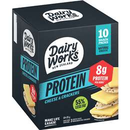 Dairyworks Protein Cheese & Rice Crackers 10 pack