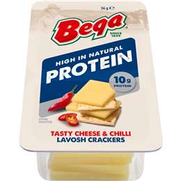 Bega Protein Cheese & Chilli Lavosh Crackers 36g