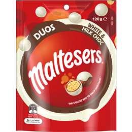 Maltesers Duos White & Milk Choc Share Bag 120g